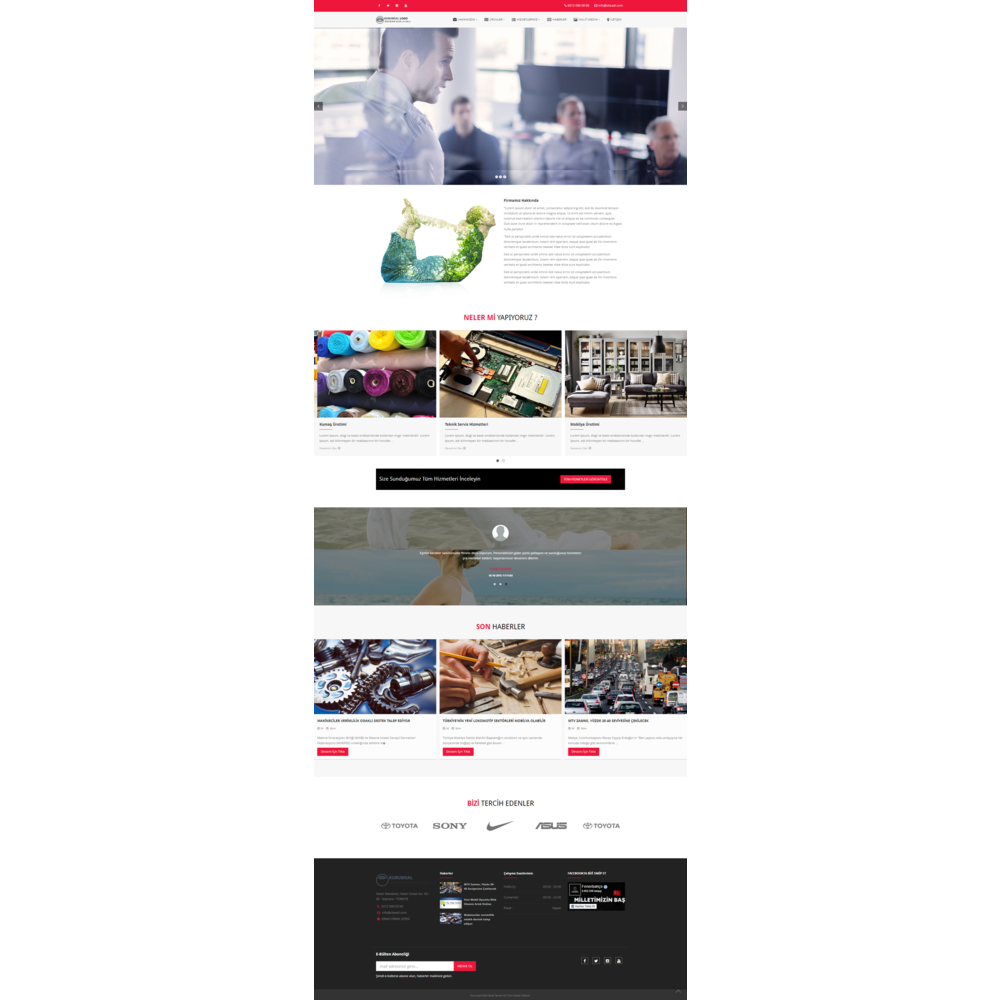 Tüm Sektöre Uyumlu Kurumsal Web Site Paketi