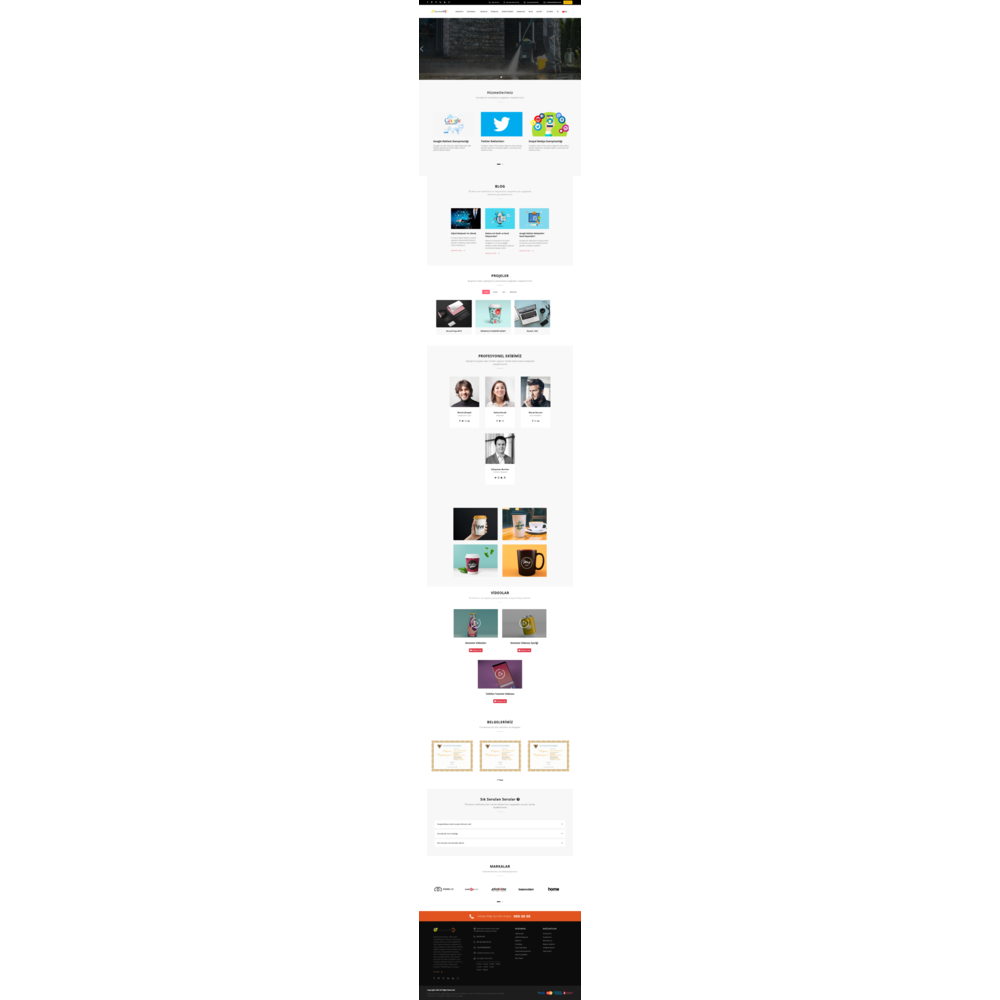 Tüm Sektöre Uyumlu Kurumsal Web Sitesi Paketi / Çoklu Dil Paketi