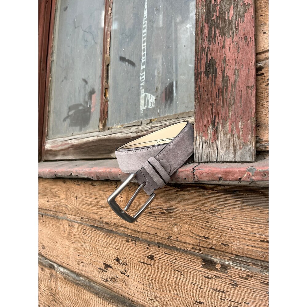 Süet 4cm Hakiki Deri Kemer