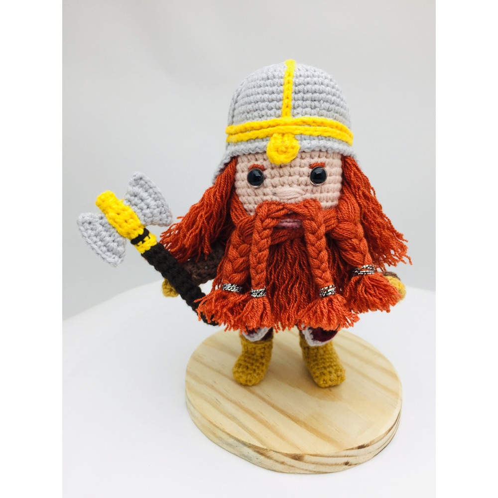 Gimli Mini Amigurumi Dekor - Yüzüklerin Efendisi Mini Seri