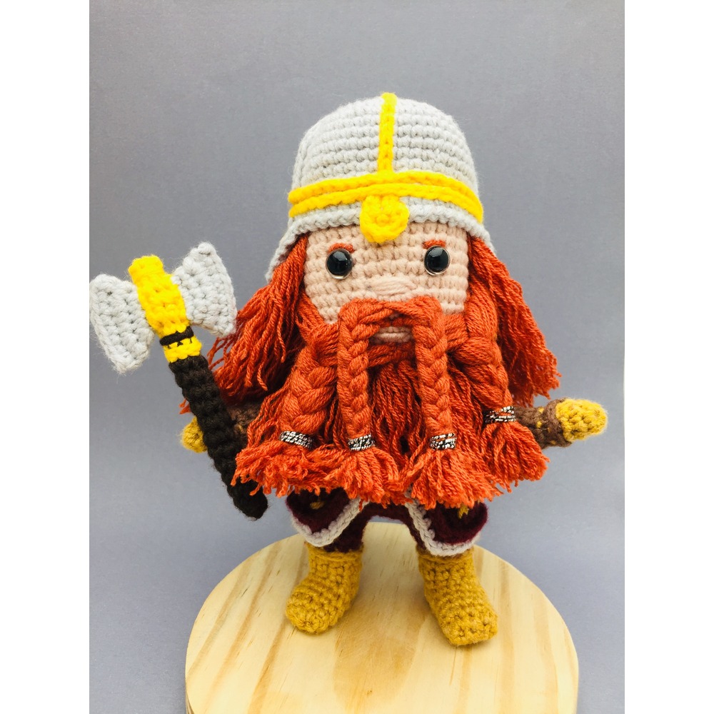 Gimli Mini Amigurumi Dekor - Yüzüklerin Efendisi Mini Seri