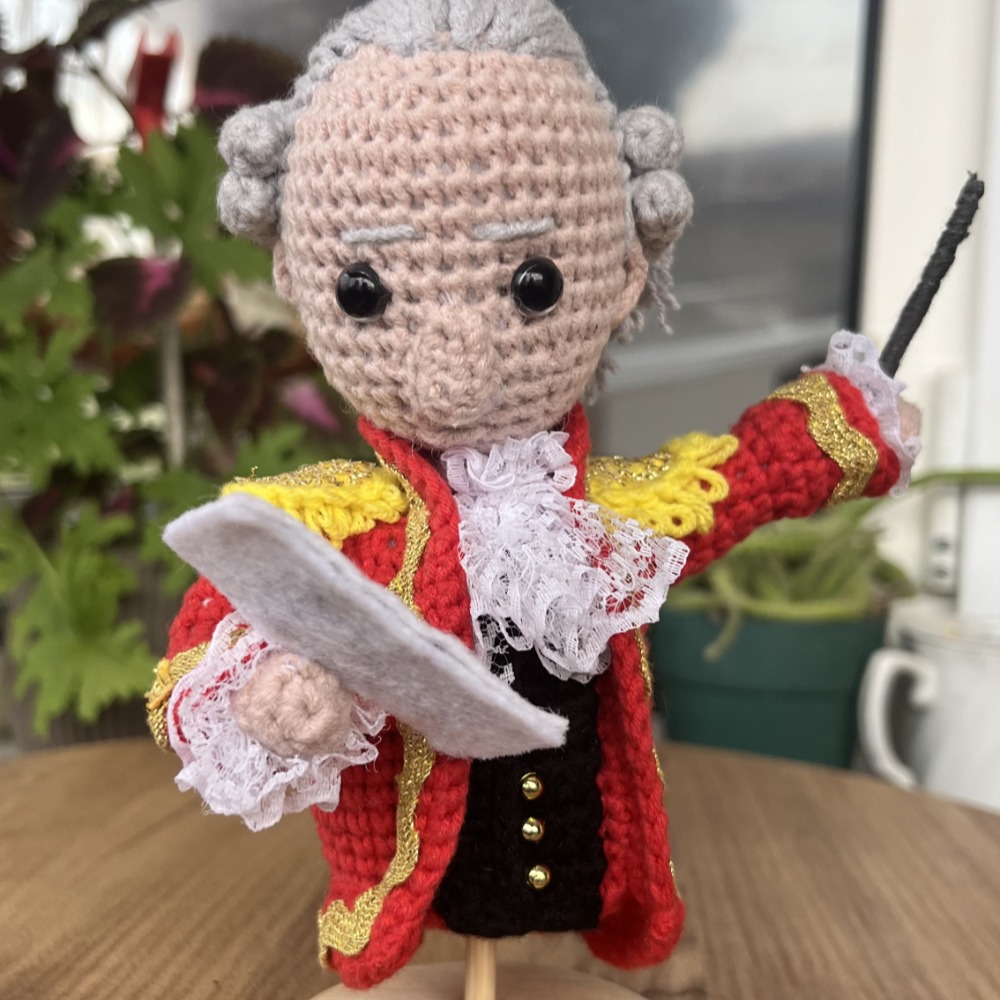Wolfgang Amadeus Mozart Örgü Büst