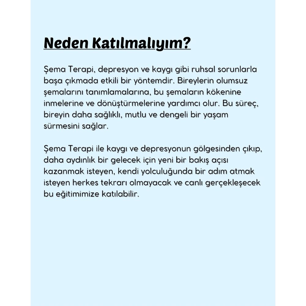Geçmişin ve Geleceğin Gölgesinde: Şema Terapi İle KAYGI ve DEPRESYONU Yenmek