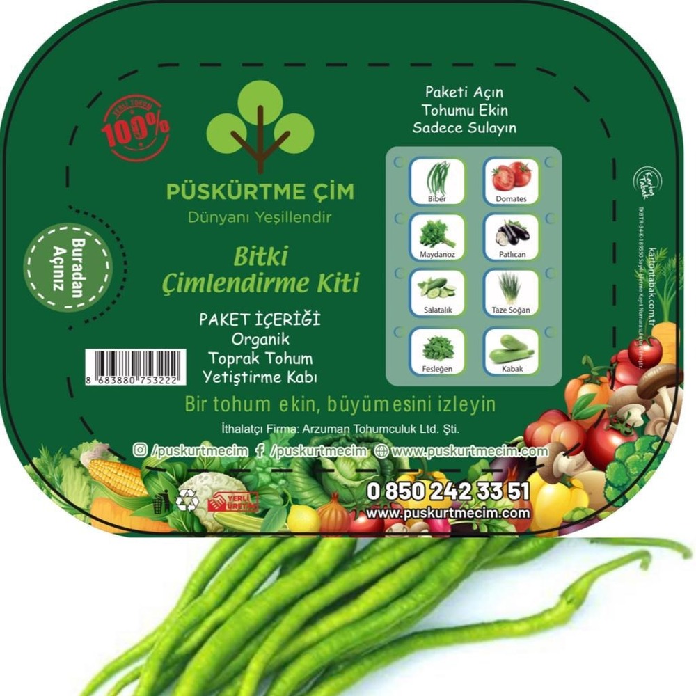 PÜSKÜRTME ÇİM SEBZE KİTİ (BİBER)