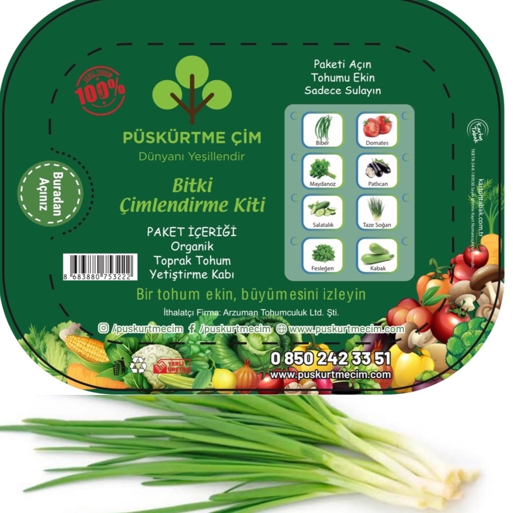 PÜSKÜRTME ÇİM SEBZE KİTİ (YEŞİL SOĞAN)