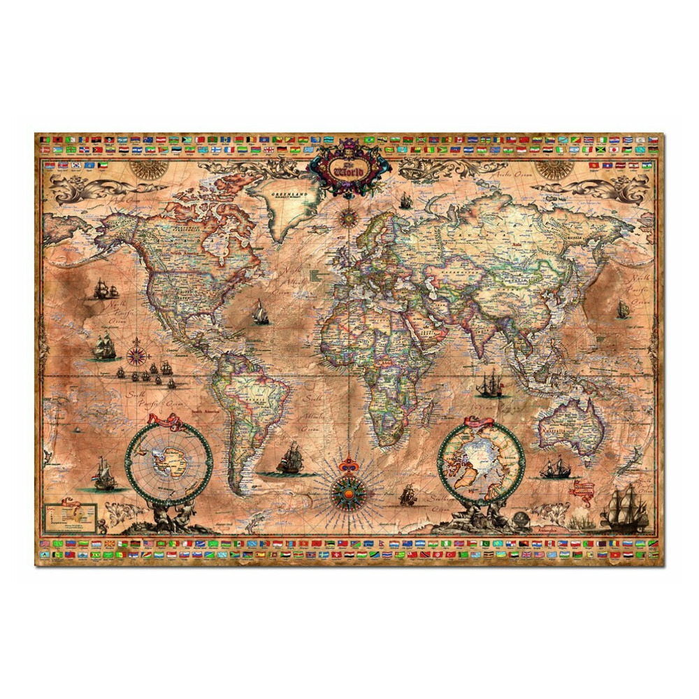 Educa''Antique World Map''1000 Parça