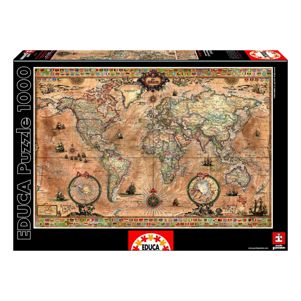 Educa''Antique World Map''1000 Parça