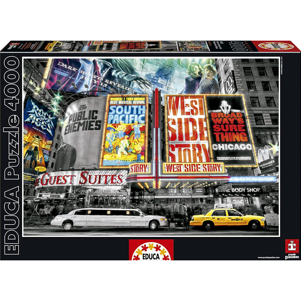 Educa'' New York Theatre Sign ''4000 Parça
