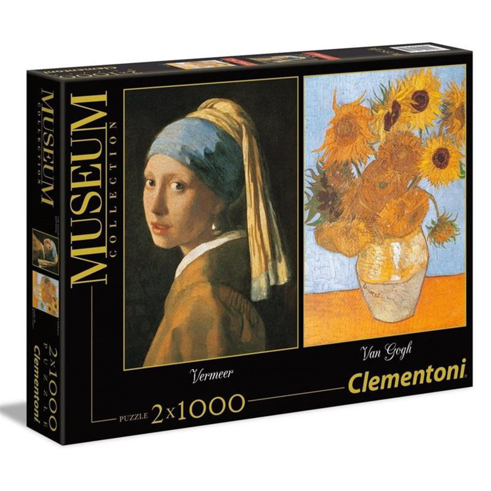 Clementoni ''İnci Küpeli Kız /Ayçiçekleri'' 2x1000 Parça