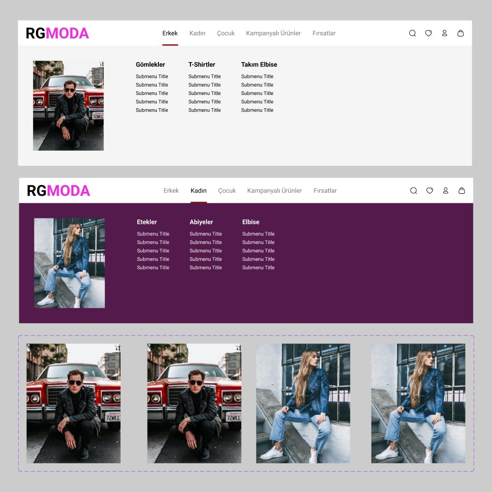 Figma ile Gelişmiş Interactive Mega Menu - Figma Dosyası + Eğitim Videosu