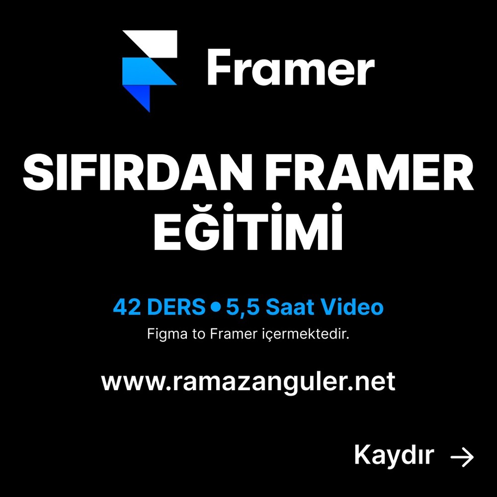 SIFIRDAN FRAMER EĞİTİM SETİ