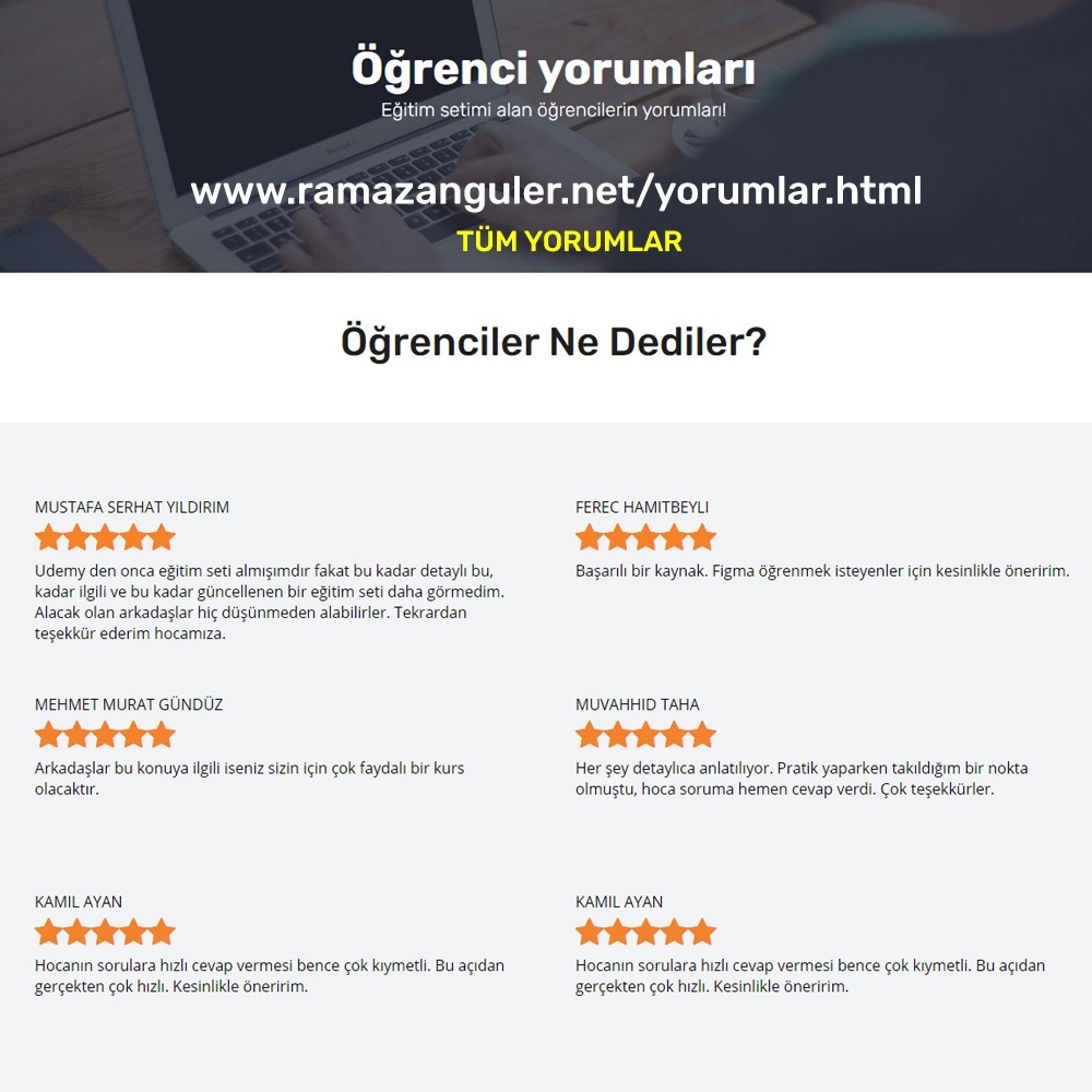 TOPLAM 45 SAATLiK  ADOBE XD + FİGMA EĞİTİM SETİ