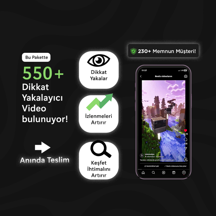 Dikkat Yakalayıcı İkinci Videolar 550+