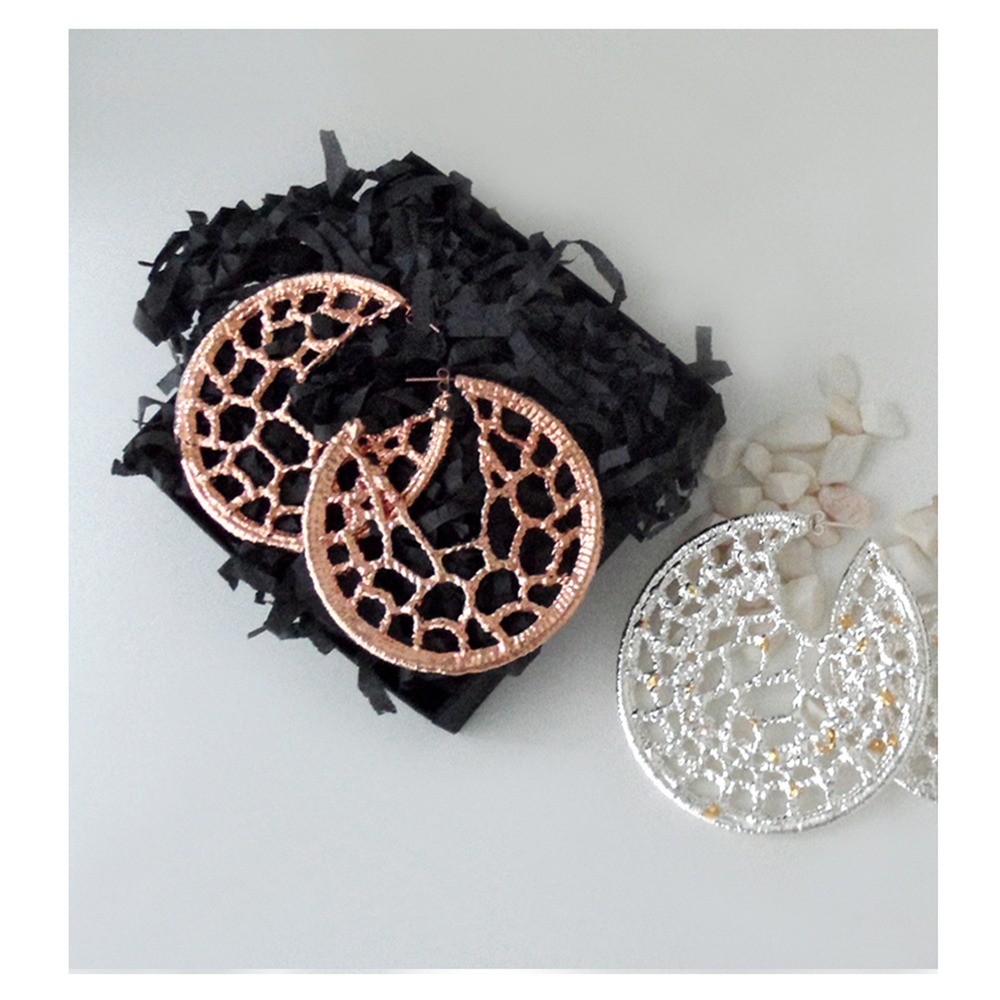 Lace Rose Earrings
