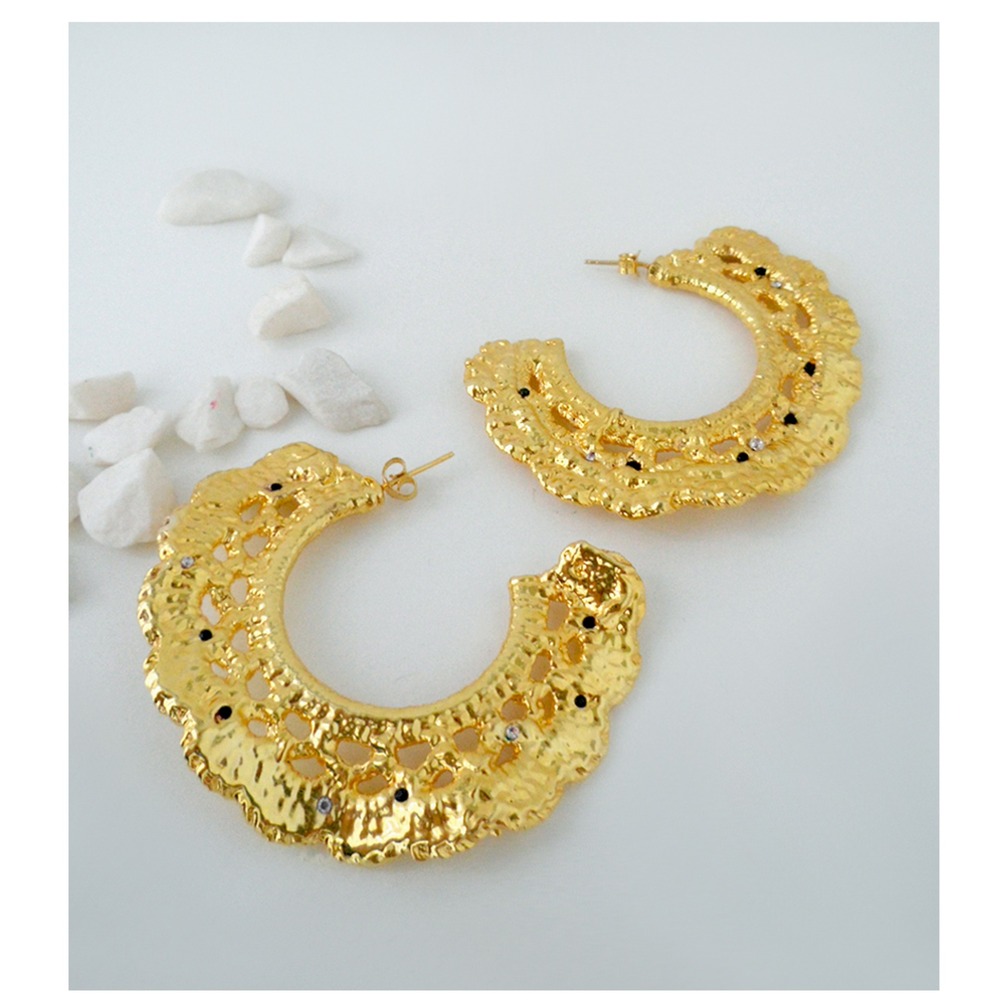 Lace Gold Earrings