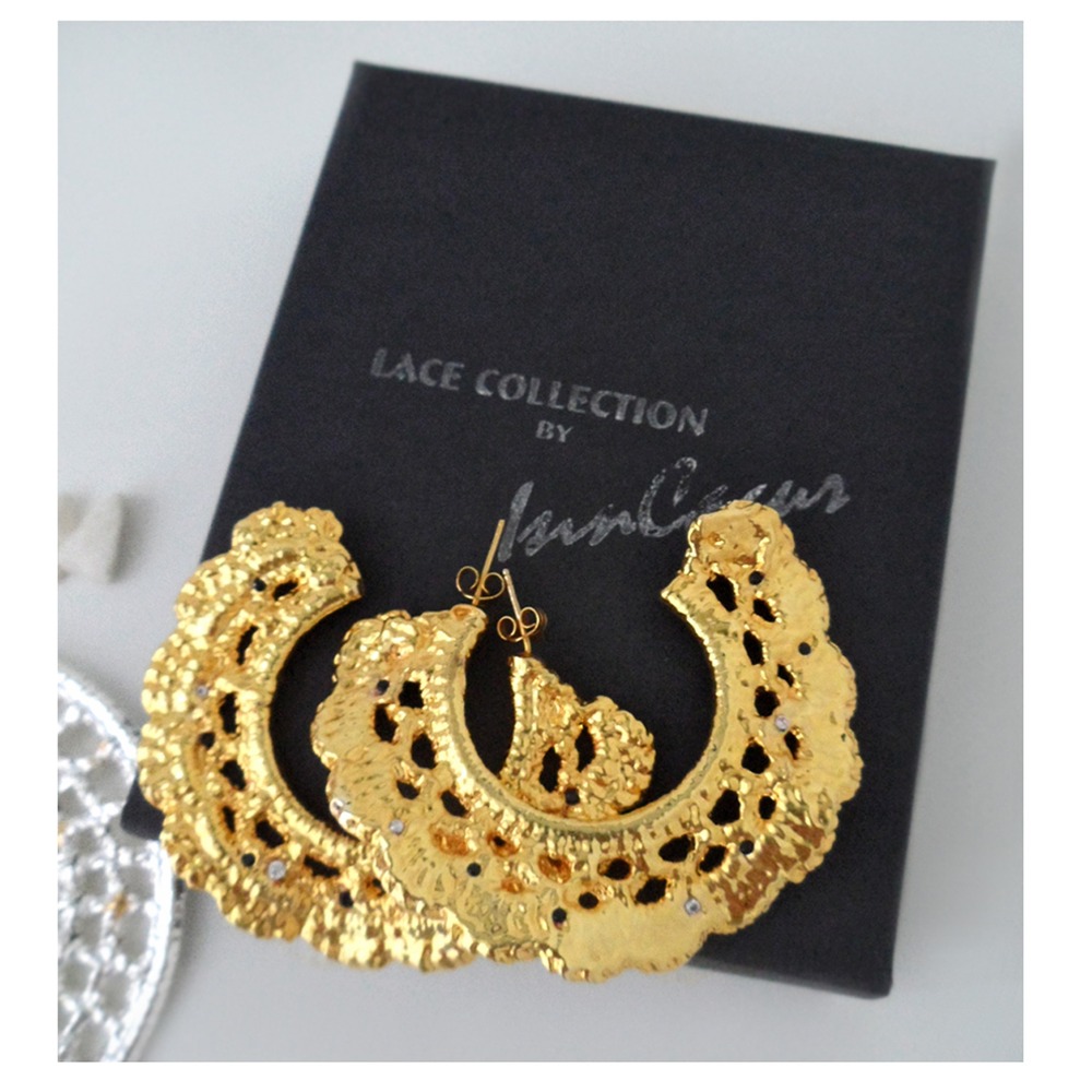 Lace Gold Earrings