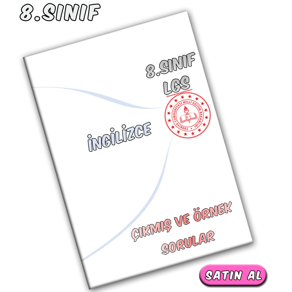 8.Sınıf İngilizce Çıkmış ve Örnek Sorular