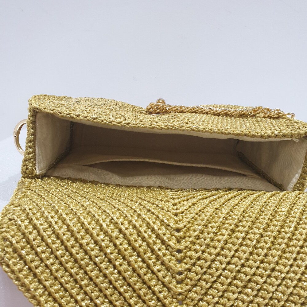 Gold Işıltılı Clutch
