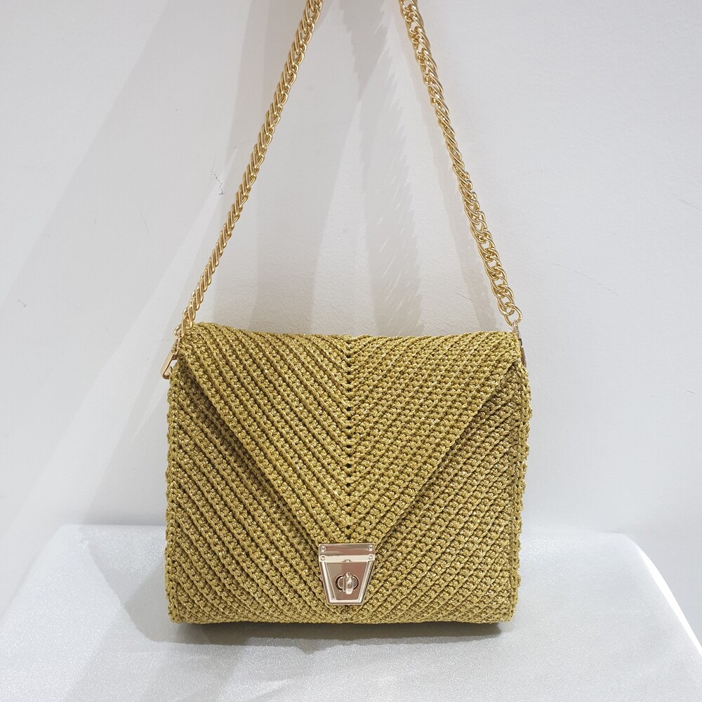 Gold Işıltılı Clutch