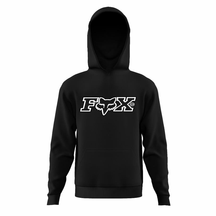 Fox Racing Hoodie Siyah Oversize F2 | ridergang
