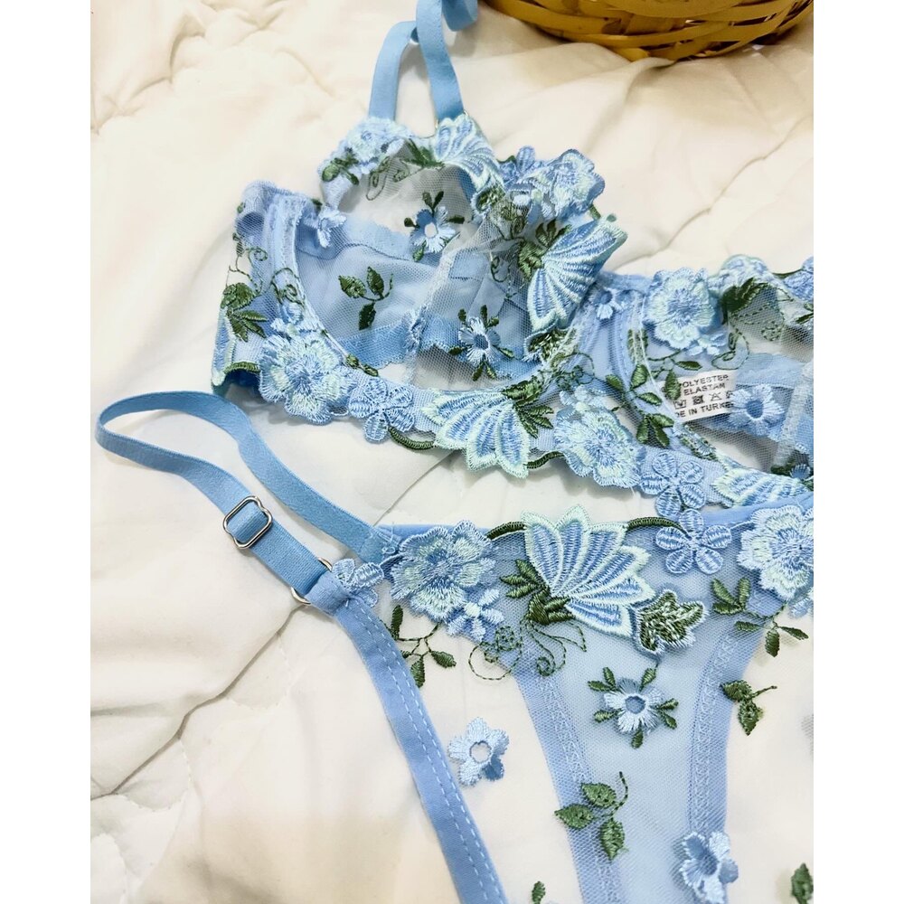 BE BLUE BRA SET | Rory.lingerie