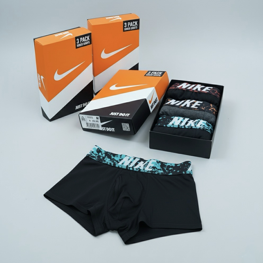 Nike Yeni Sezon Kutulu Boxer 3'lü 8469