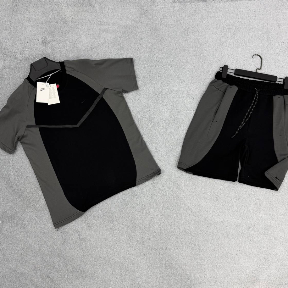 Nike 2026 Tech Fleece Premium Şortlu Takım Siyah-Füme