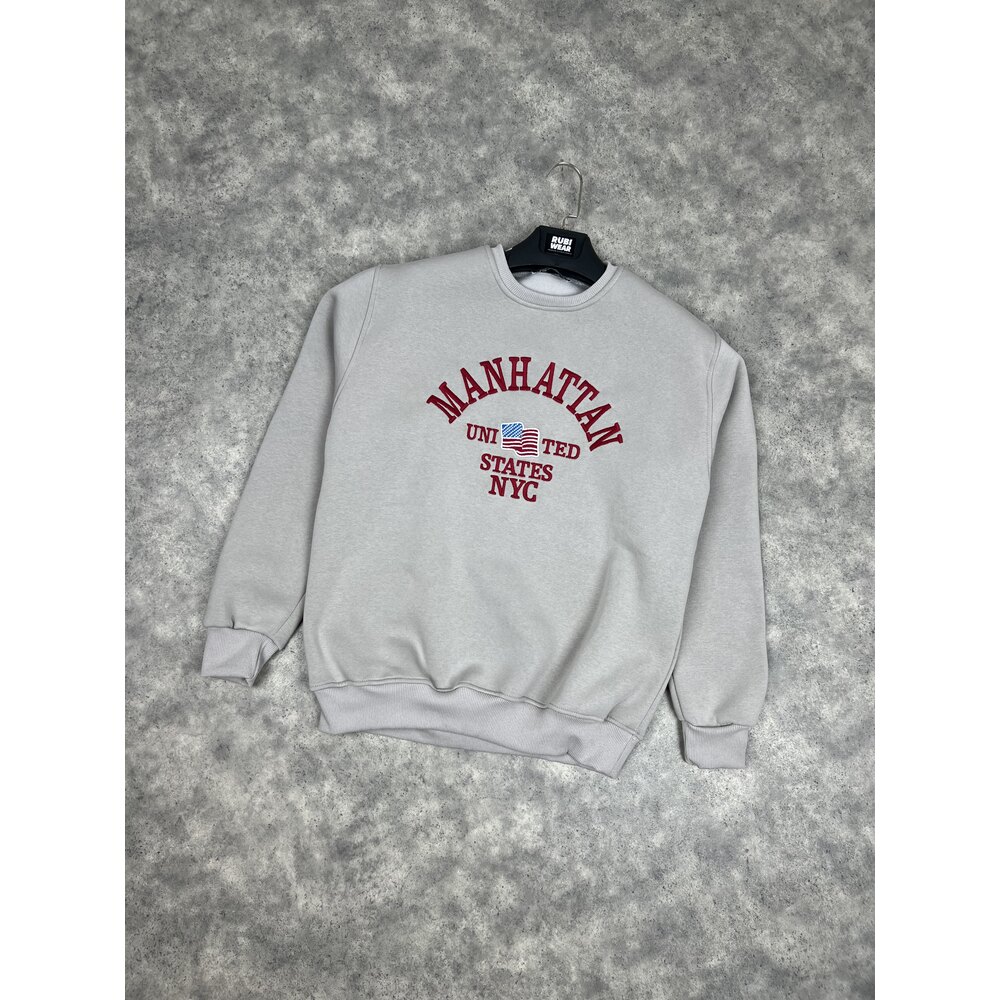 Unisex Oversize Sweat Grey 8295