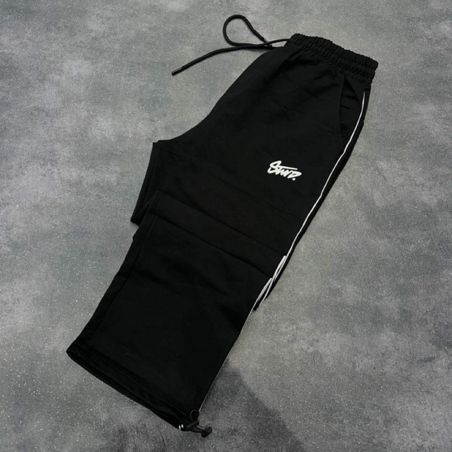 STWD Şeritli Baggy Alt Siyah 8399