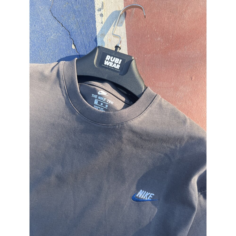Nike Nakış Logo T-Shirt Füme 8401