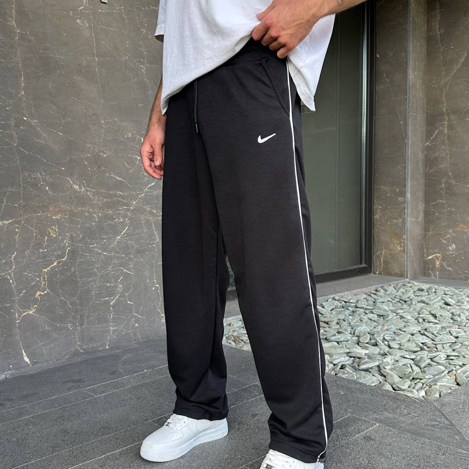 NSW Şeritli Baggy Alt Ayarlanabilir Paça Siyah 8399