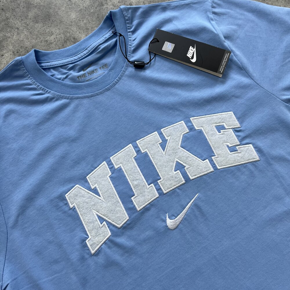 Nike Nakış Logo T-Shirt Blue 8096
