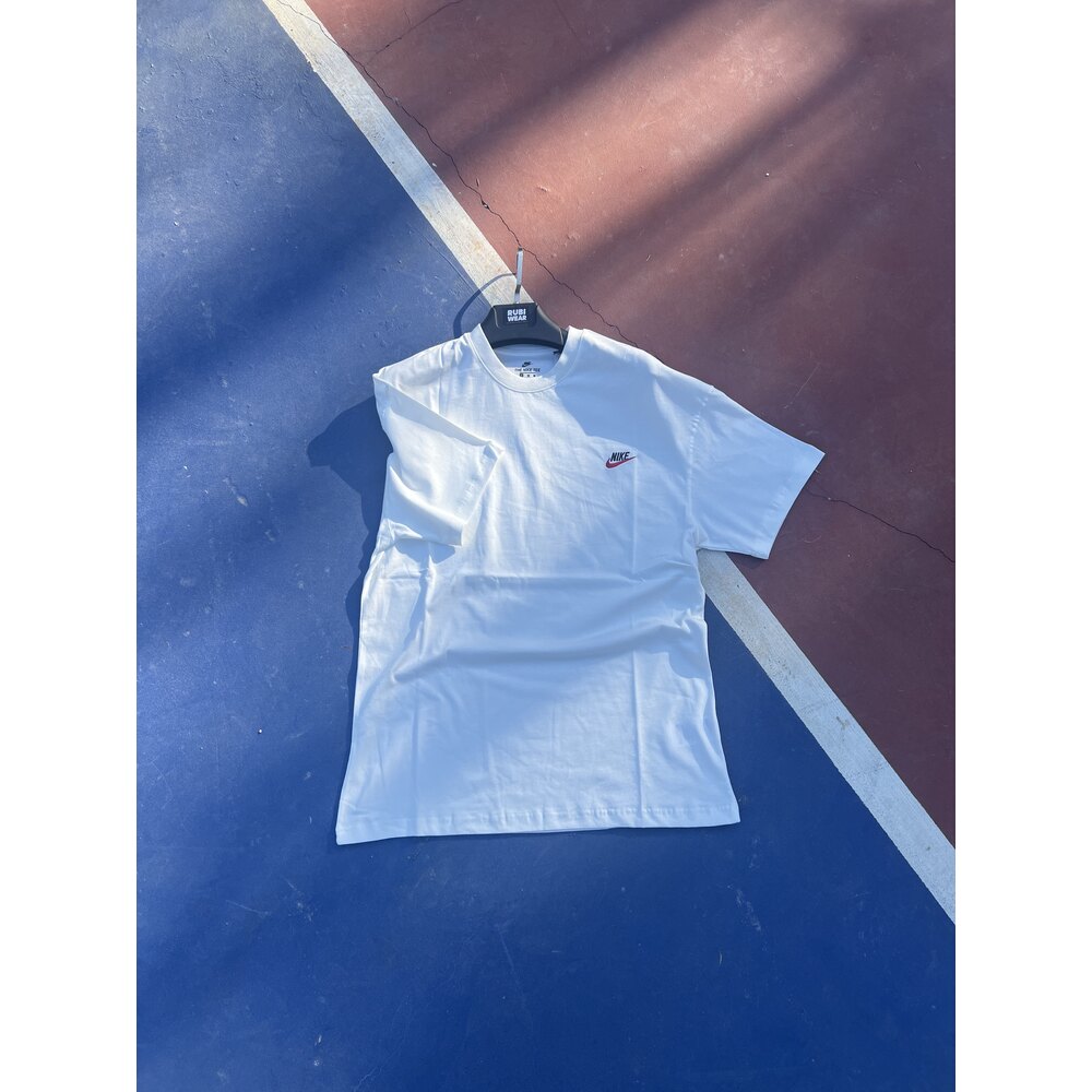 Nike Nakış Logo T-Shirt Beyaz 8401
