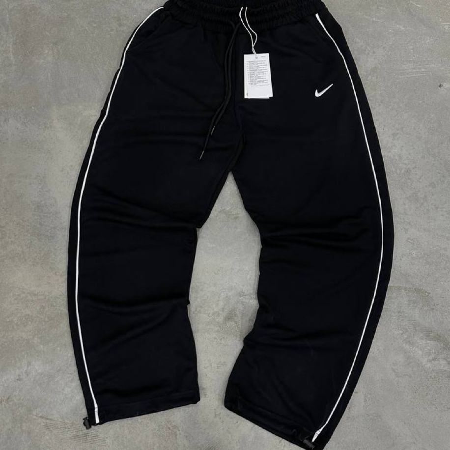 NSW Şeritli Baggy Alt Ayarlanabilir Paça Siyah 8399
