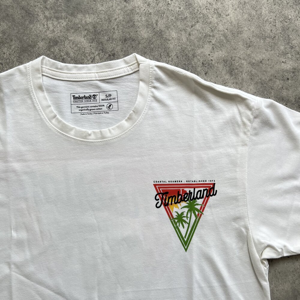 ‼️İNDİRİM TMB. Back Print T-Shirt Kırık Beyaz 8092