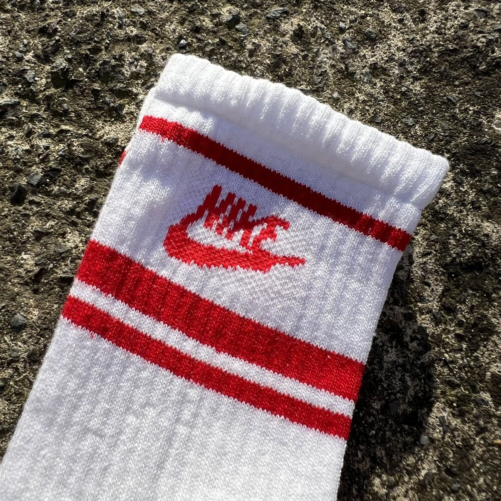 Nike Crew Çorap 3’lü Paket Beyaz-Kırmızı 8310