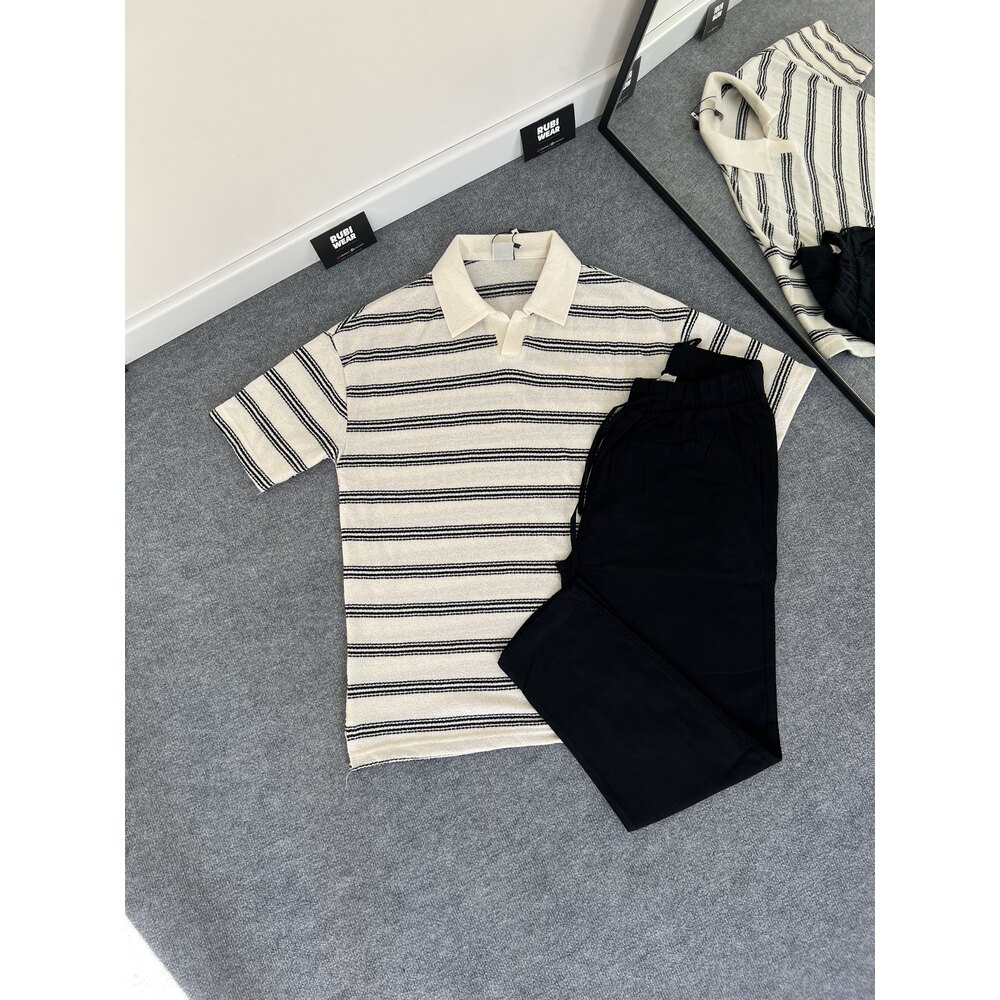Premium Havuç Kesim Keten Pantolon Siyah 8352