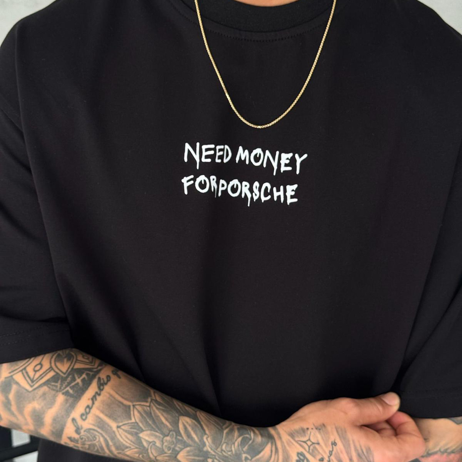 NEED Premium Oversize T-Shirt Siyah 8399