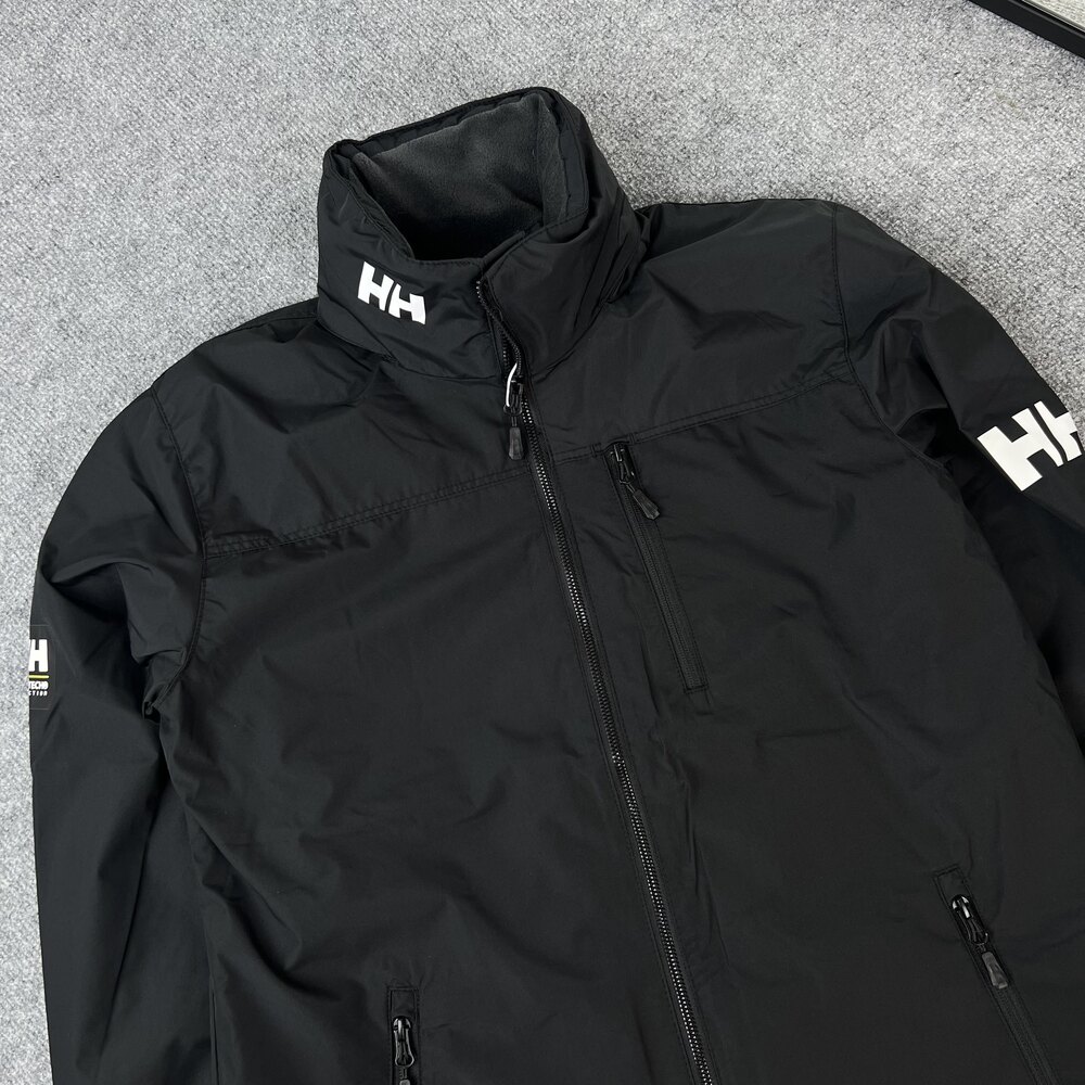 YENİ SEZON HH Polarlı Gizli Kapüşonlu Crew Mont Siyah 8361