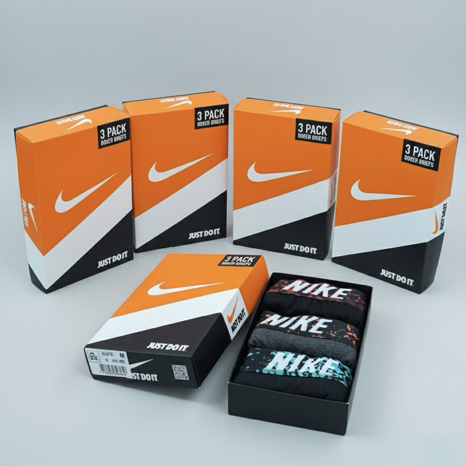 Nike Yeni Sezon Kutulu Boxer 3'lü 8469