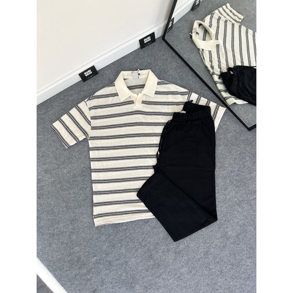 Premium Havuç Kesim Keten Pantolon Siyah 8352