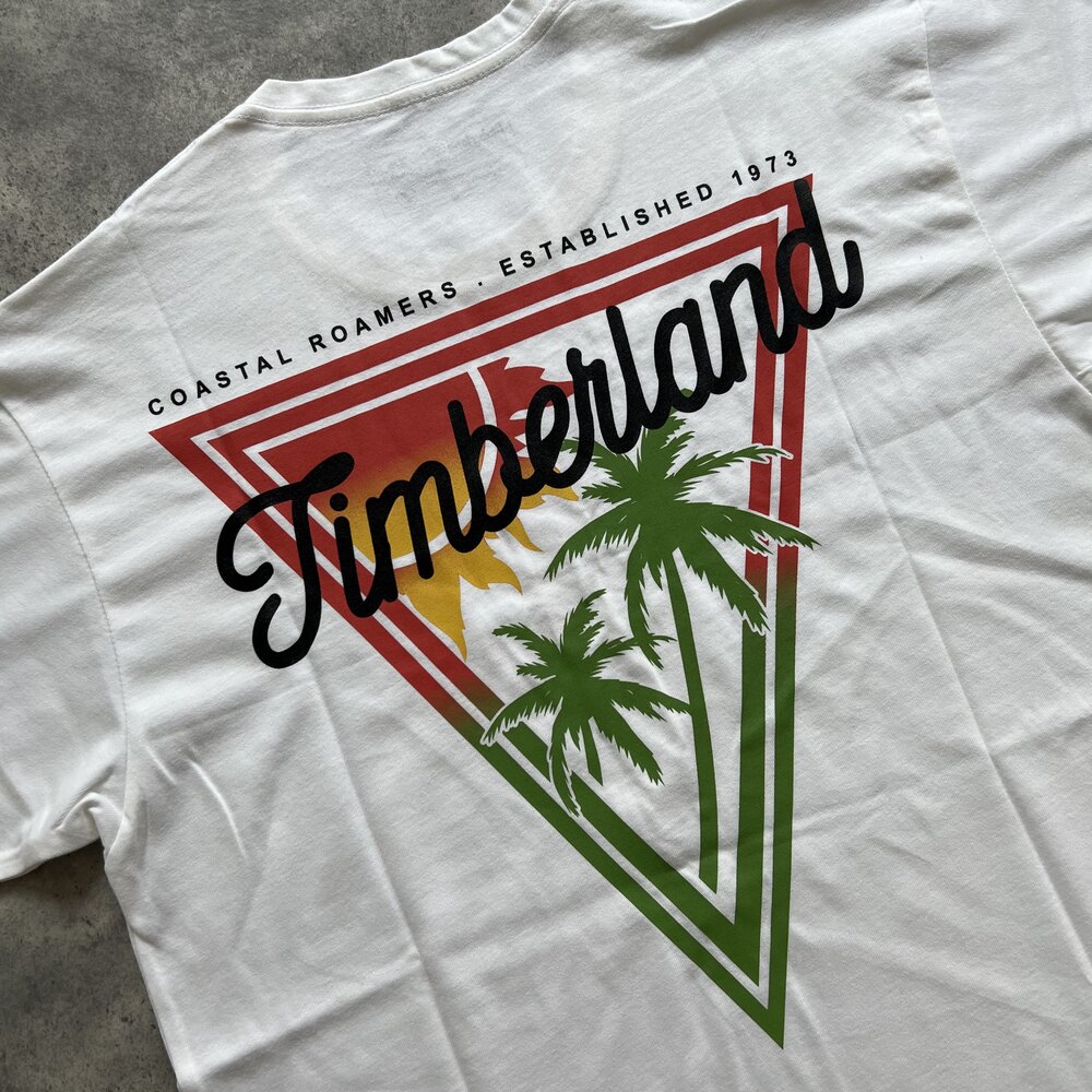 ‼️İNDİRİM TMB. Back Print T-Shirt Kırık Beyaz 8092