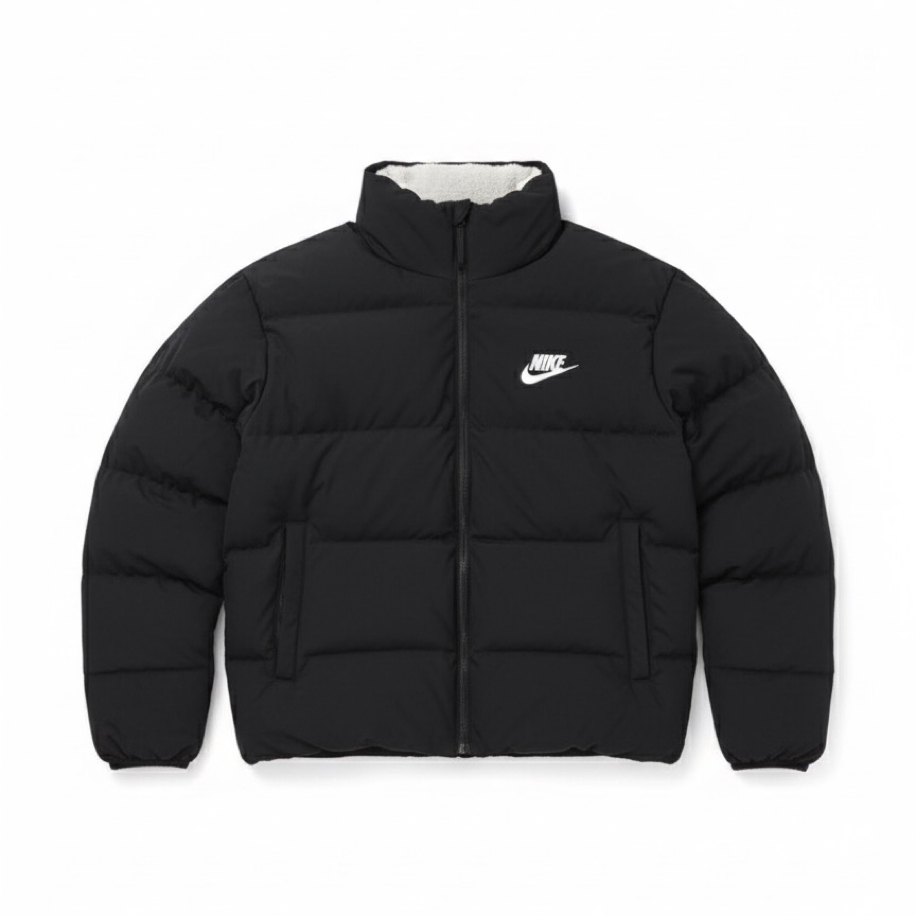 Nike Cross Çift Taraflı Şişme Mont Siyah 8470