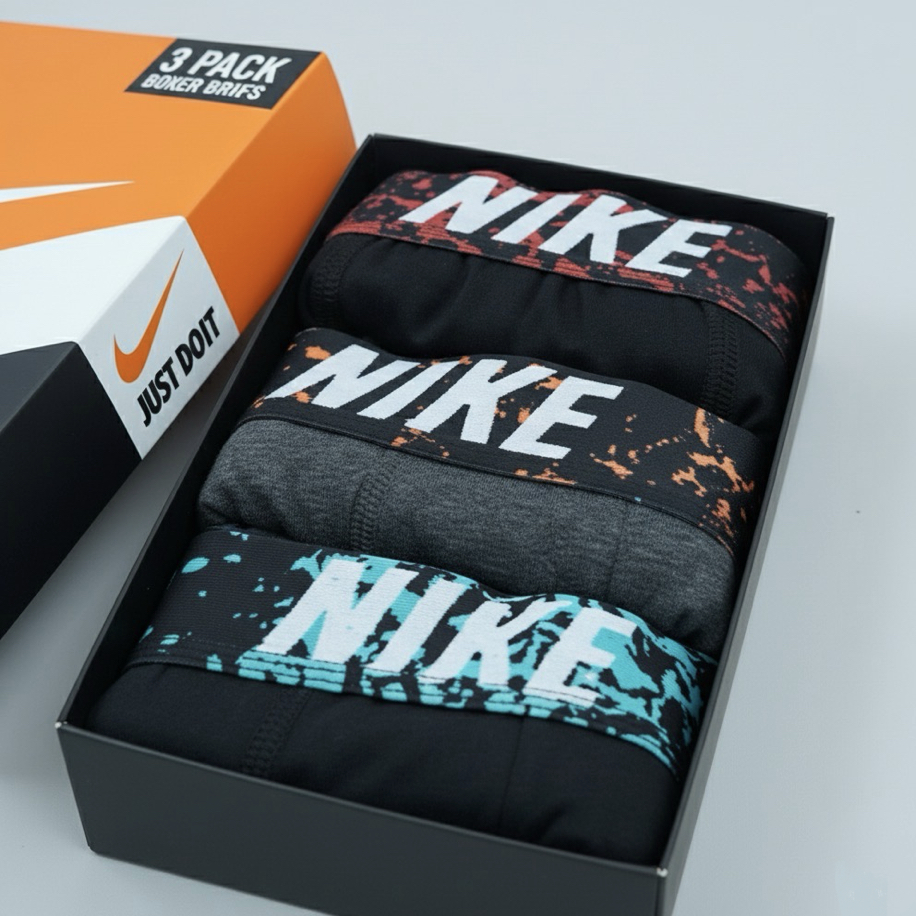 Nike Yeni Sezon Kutulu Boxer 3'lü 8469