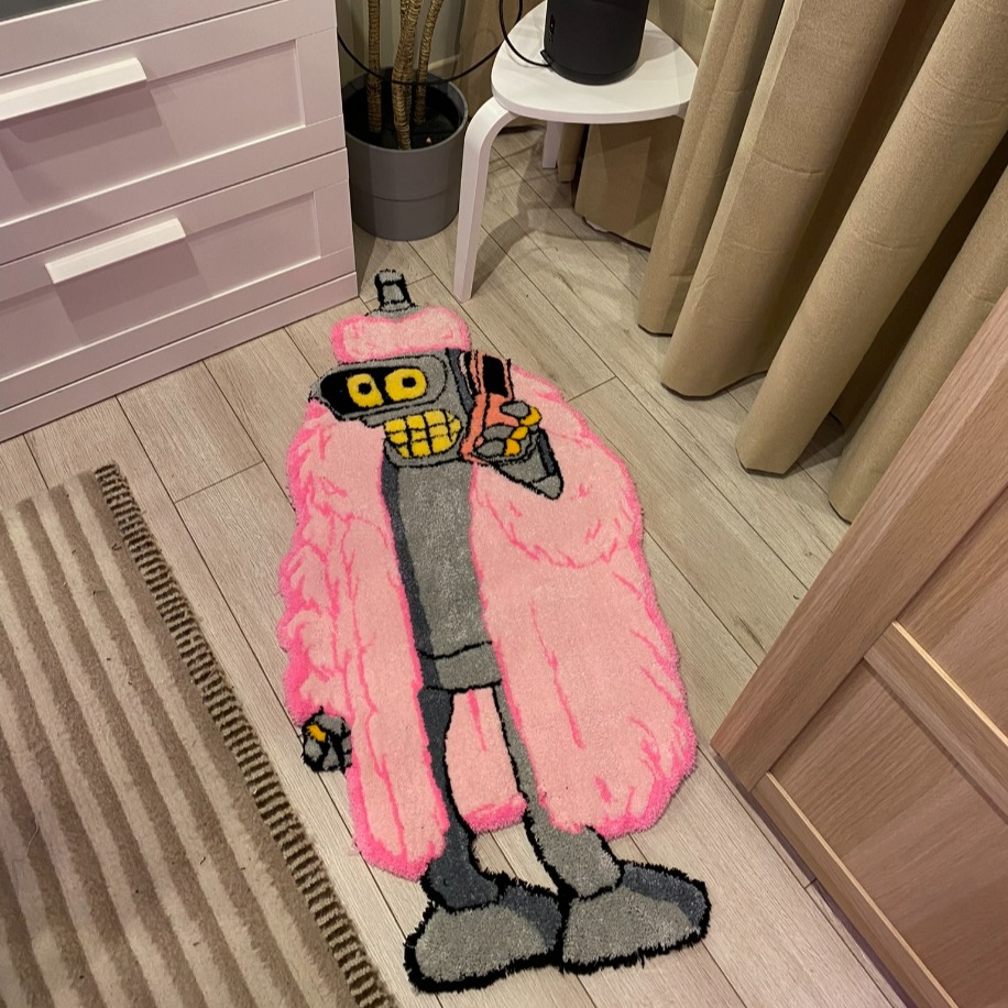 Futurama Bender Custom Rug | rugrado