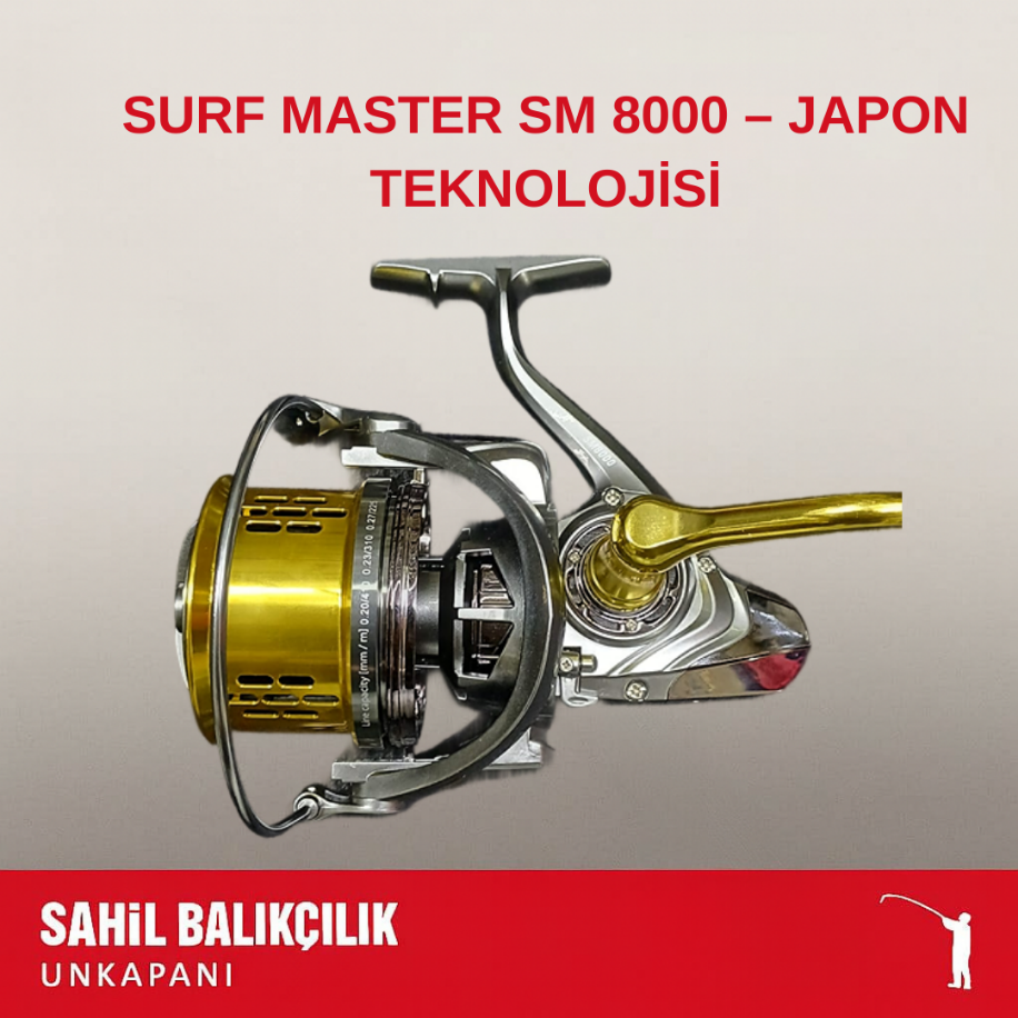 SURF MASTER SM 8000 – JAPON TEKNOLOJİSİ | Sahil Balıkçılık