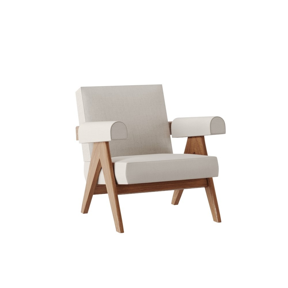 053 Capitol Complex Armchair Upholstered - Ready 3D Model