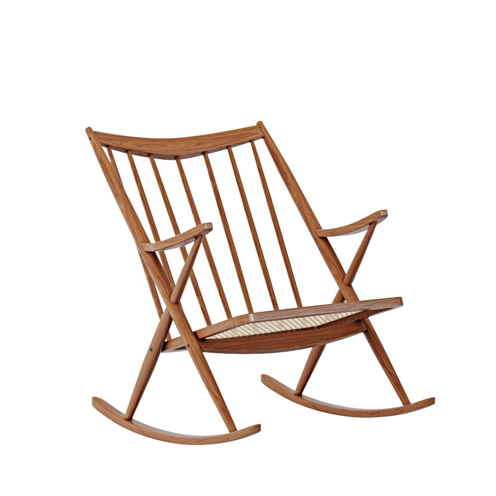 Bramin F.R Rocking Chair - Ready 3D Model