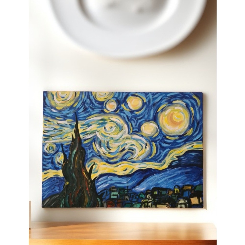Yıldızlı Gece - Van Gogh Röprodüksiyon 25*35