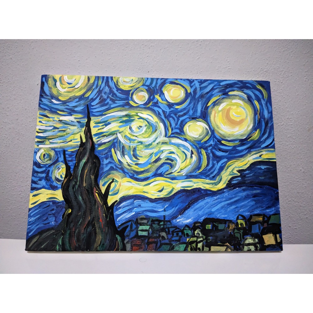 Yıldızlı Gece - Van Gogh Röprodüksiyon 25*35